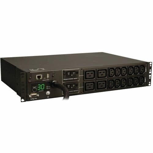 PDU MONITORED  5/5.8KW 208-240V 12 C13 4 C19 L6-30P 12FT CORD 2URM