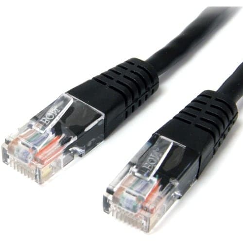 6FT BLACK CAT5E ETHERNET CABLE RJ45 PATCH CABLE GIGABIT LAN CORD