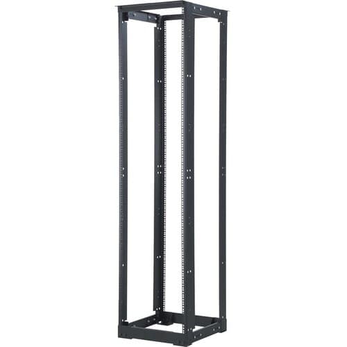 USA 45U 4POST ADJUSTABLE OPEN FRAME RACK W/M6 RAILS 21-32IN DEPTH