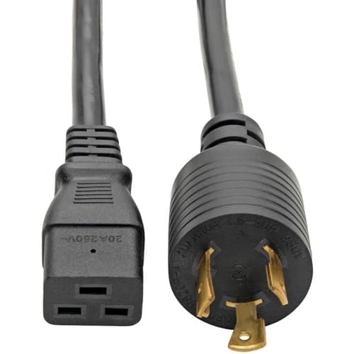 6FT POWER EXTENSION CORD 12AWG 20A C19 TO L6-20P HEAVY DUTY