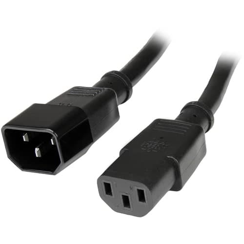10FT POWER EXTENSION CORD C14 TO C13 COMPUTER MONITOR POWER CABLE