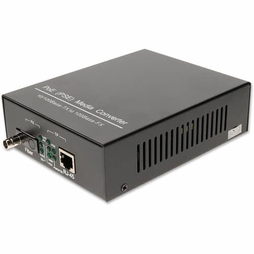 100MBS 1 RJ-45 TO 1 ST PORT POE MEDIA CONVERTER