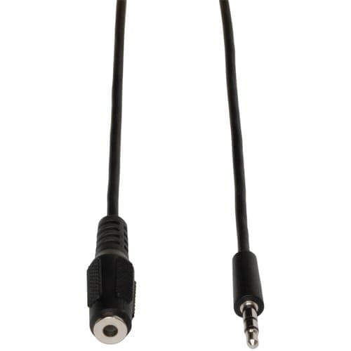 6FT MINI STEREO AUDIO EXT CABLE CABLE SPEAKERS/HEADPHONES M/F 6FT