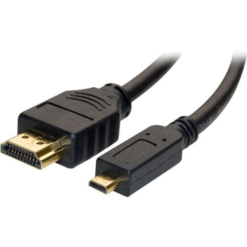 10FT MICRO HDMI MALE TO HDMI MALE PASSIVE ADAPTER CABLE