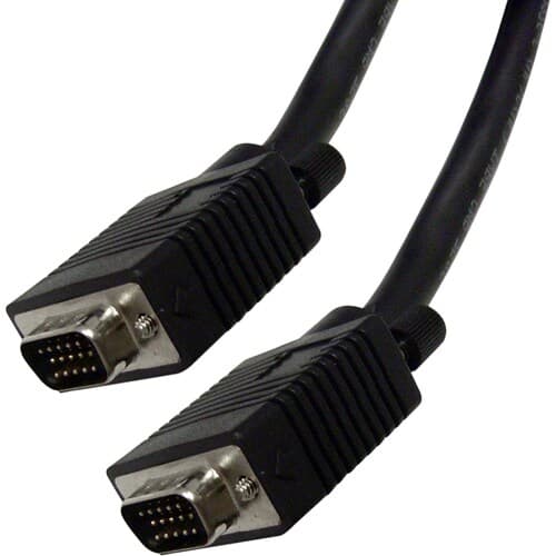 3FT COAX VGA MONITOR CABLE HD15 MALE TO MALE HIGH RES