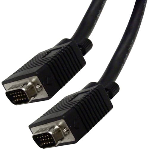 10FT COAX VGA MONITOR CABLE HIGH RES HD15 MALE TO MALE