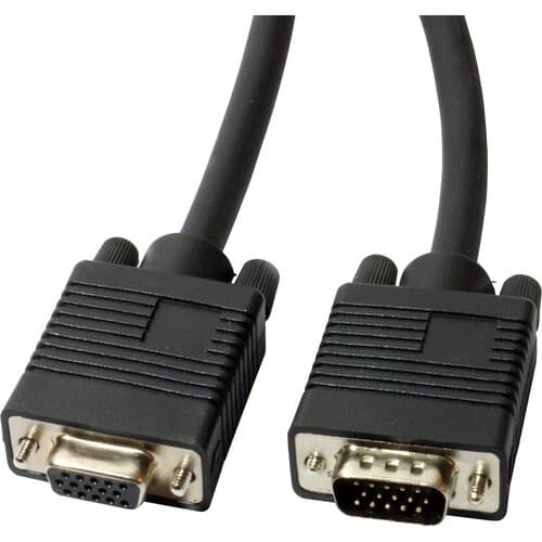 25FT COAX VGA MONITOR CABLE EXT HD15 MALE TO FEMALE HIGH RES