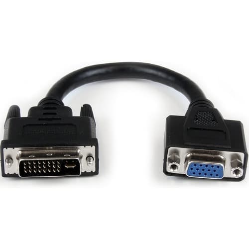8IN DVI MALE TO VGA FEMALE CABLE ADAPTER DVI-I TO VGA DONGLE