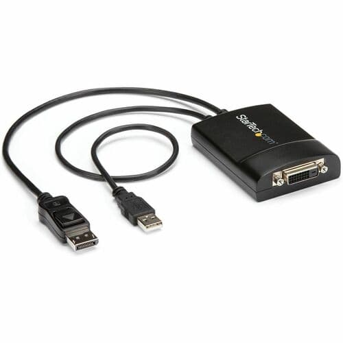 DISPLAYPORT TO DVI ADAPTER - DP 1.2 TO DVI-D VIDEO CONVERTER DONGLE