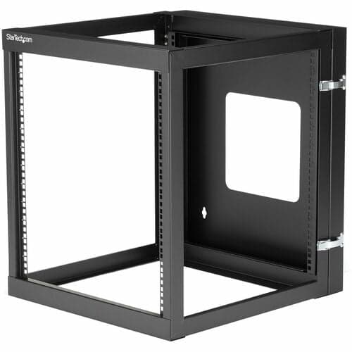 WALL MOUNT RACK FOR NETWORK SWITCH 12U HINGED OPEN FRAME RACK