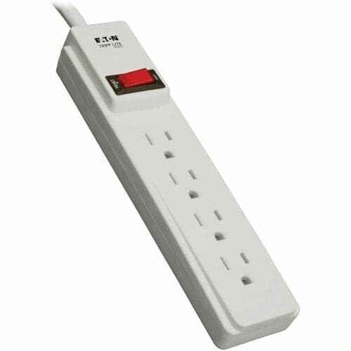 4 OUTLET POWER STRIP 15A 15-15R 10FT CORD FIRE RETARDANT