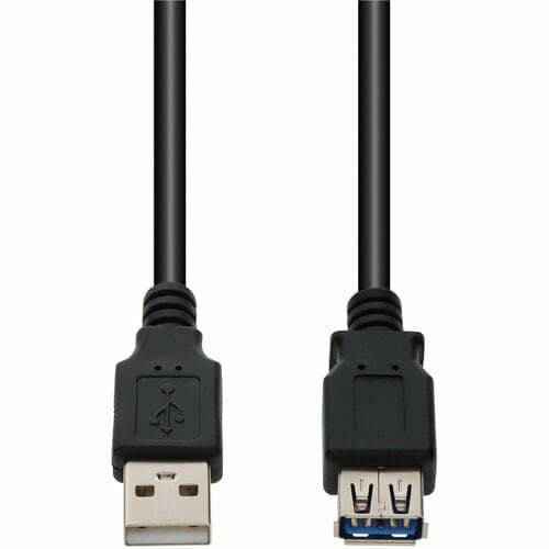 USB 2.0(A) TO USB 2.0 (A) M TO F CABLE BLACK