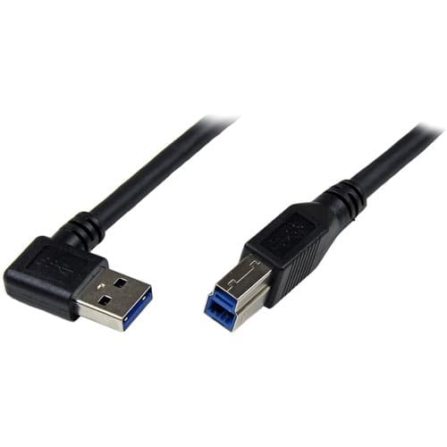 1FT USB 3.0 A TO B CABLE RIGHT ANGLE USB B PRINTER CABLE