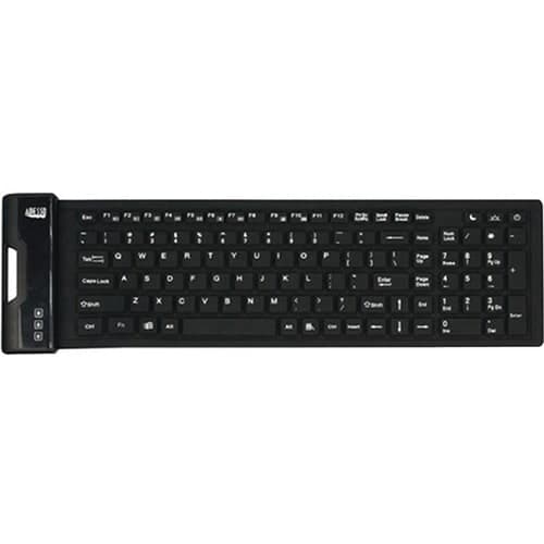 WATERPROOF FLEXIBLE KEYBOARD ANTIMICROBIAL/WASH/108KEYS/USB
