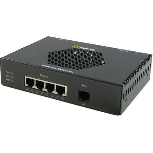 EXP-4S110E-RJ 4X10/100 RJ45 VDSL POE CPE ETHERNET EXTENDER