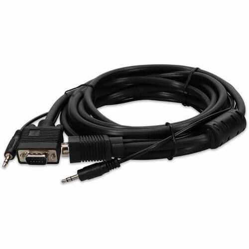 5PK 15FT VGA M/M BLACK M/M CABLE