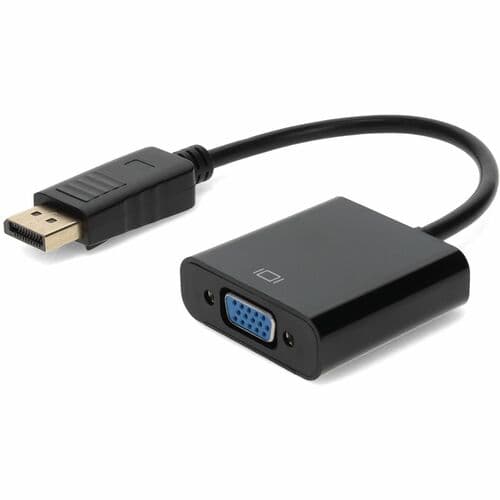 5PK 8IN DISPLAYPORT TO VGA M/F BLACK M/F ADAPTER CABLE
