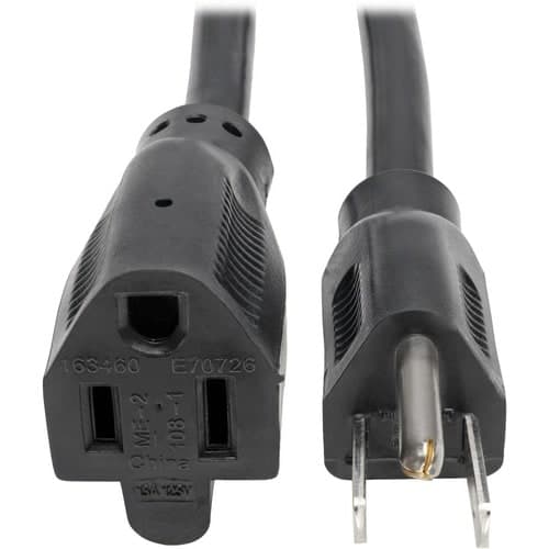 3FT POWER EXTENSION CORD 14AWG 15A 5-15P TO 5-15R HEAVY DUTY