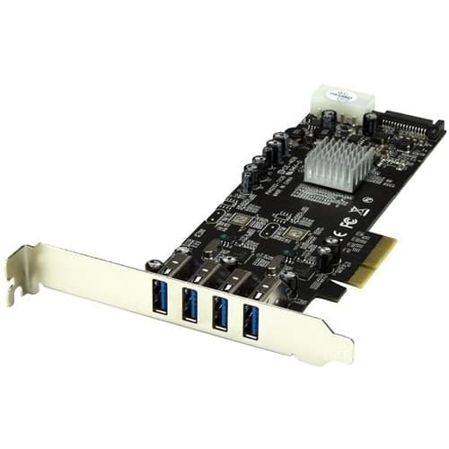 4 PORT USB 3.0 PCI EXPRESS CARD USB 3.0 PCIE CARD W/ LP4 SATA POWER