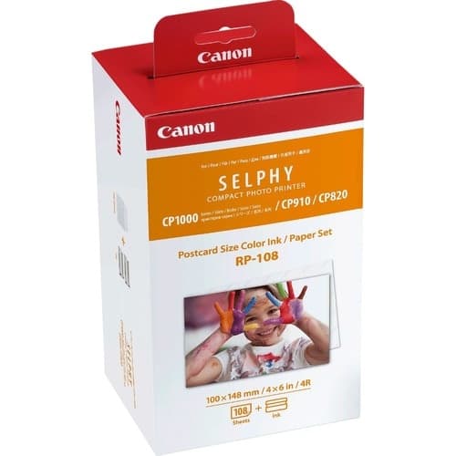 COLOR INK AND 108-SHEET PAPER RP-108 FOR CP910