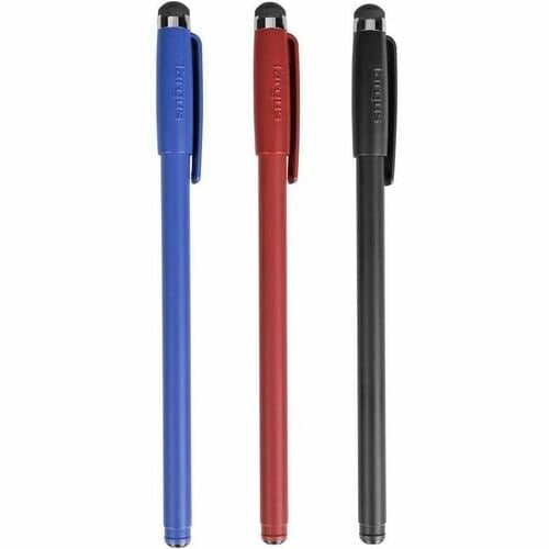 3PK STYLUS AND PEN BLACK/BLUE /RED