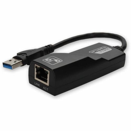 5PK USB 3.0 A RJ-45 M/F 8IN GRAY  BLACK NETWORK ADPTR CBL