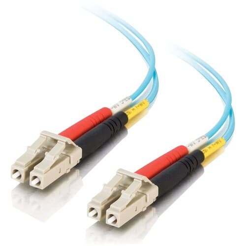 6M FIBER LC/LC 50/125 PVC DUPLEX OM3 10GB AQUA CABLE