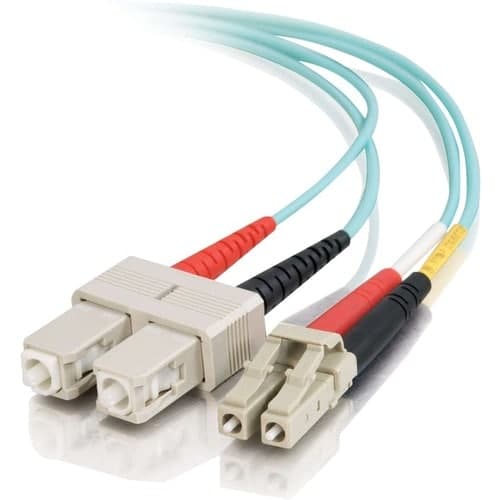7M FIBER OM3 LC/SC 50/125 DUPLEX PVC AQUA 10GB CABLE