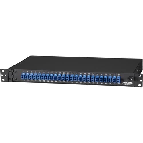 RACKMOUNT PRELOADED FIBER ENCLO SURE 1U (24) DUPLEX LC PAIR