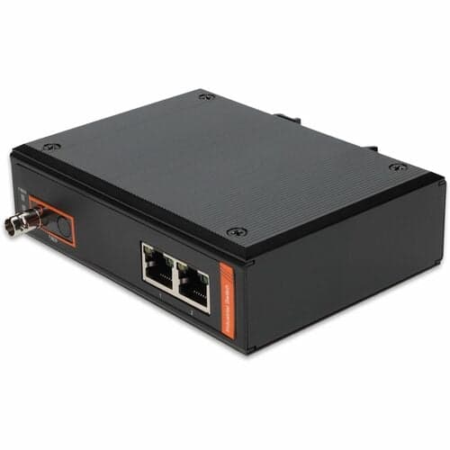 100MBS 2 RJ-45 TO 1 ST PORT INDUSTRIAL MEDIA CONVERTER