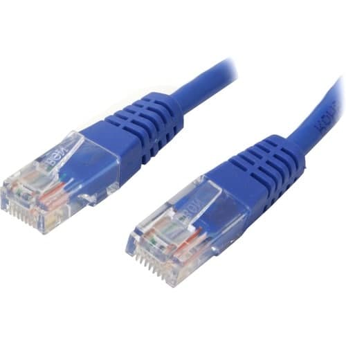 50FT BLUE CAT5E ETHERNET CABLE RJ45 PATCH CABLE GIGABIT LAN CORD