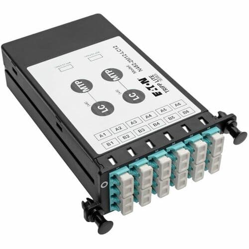 40GB TO 10GB 12FIBER MTP/MPO BREAKOUT CASSETTE TO X12 LC
