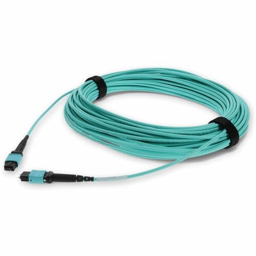 50M MPO M/M OM3 AQUA FIBER UPC CROSSOVER PATCH CABLE