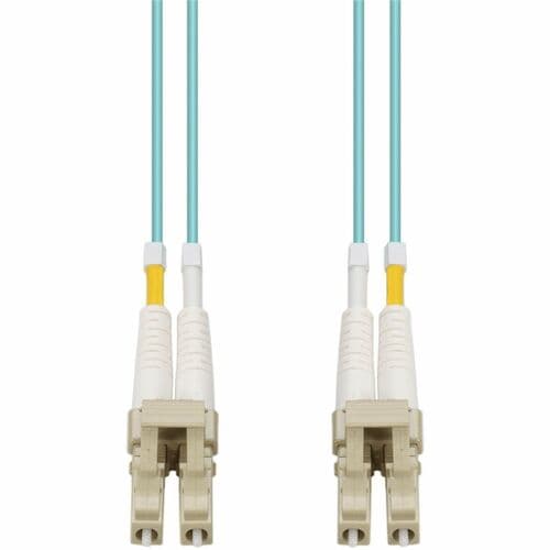 40M 40GB DUPLEX LC/LC 50/125 AQUA LOMM OM4 FIBER OPTIC MALE CABL