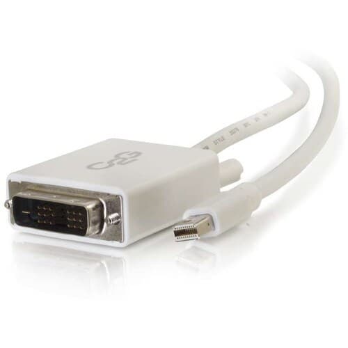 3FT MINI DISPLAYPORT M TO DVI M WHT