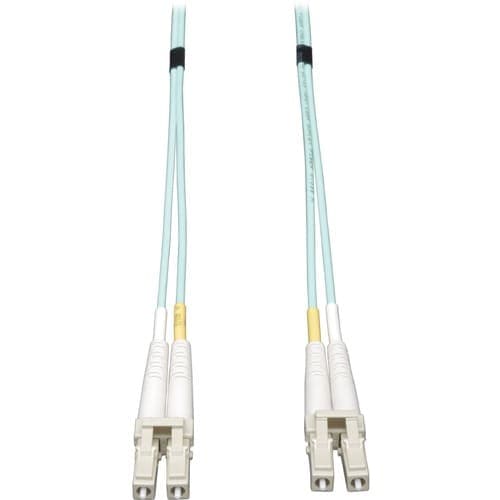 20IN FIBER MULTIMODE LC/LC 50/125 DUPLEX AQUA CABLE