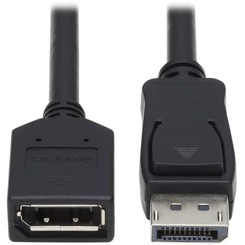 6FT DISPLAYPORT EXTENSION CABLE WITH LATCHES VIDEO/AUDIO M/F 1080P
