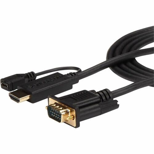 3FT HDMI TO VGA CABLE ADAPTER ACTIVE HDMI TO VGA CONVERTER CORD