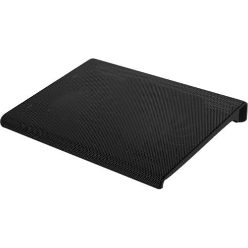 USB LAPTOP COOLING PAD BLACK SUPPORTS UP TO 17IN LAPTOPS