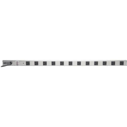 12 OUTLET SURGE STRIP 15FT CORD 1050 JOULES METAL 36 IN LENGTH