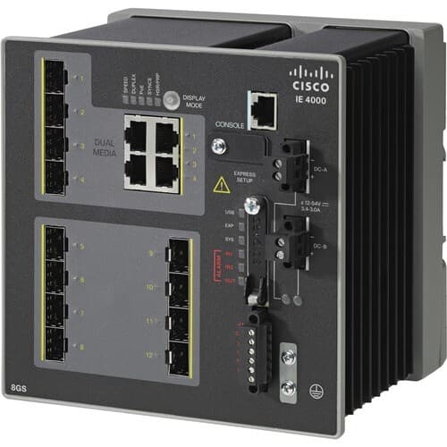 IE 4000 8 X SFP 1G 4 X 1G COMBO LAN BASE