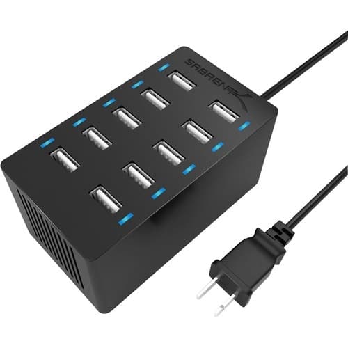 60W 10PORT USB CHARGER 12A