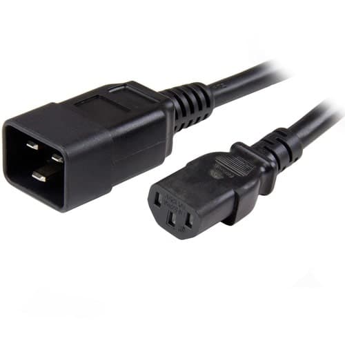 6FT POWER EXTENSION CORD C13 TO C20 COMPUTER MONITOR POWER CABLE