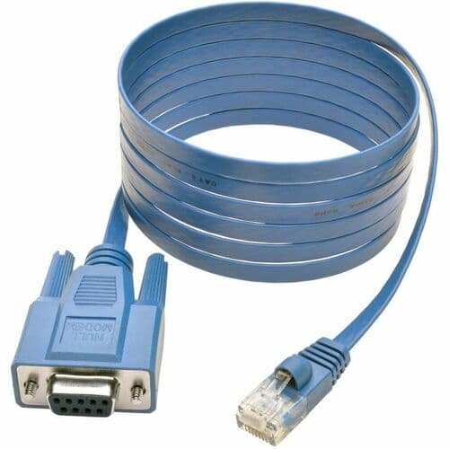 6FT CISCO ROLLOVER CABLE SERIAL CONSOLE RJ45 TO DB9F