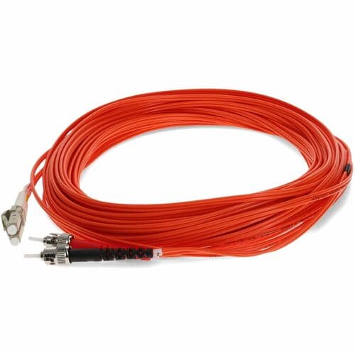 15M MULTI-MODE FIBER 62.5/125 DUPLEX ST/LC OM1 ORANGE PATCH CABLE