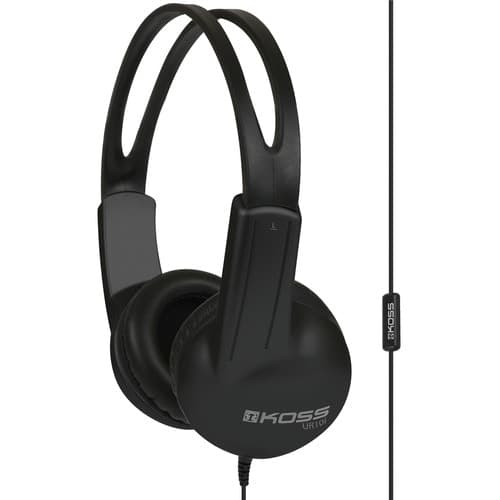 DURABLE ON-EAR HEADPHONE INLINE MIC ADJ HEADBAND PUSH-TO-TALK