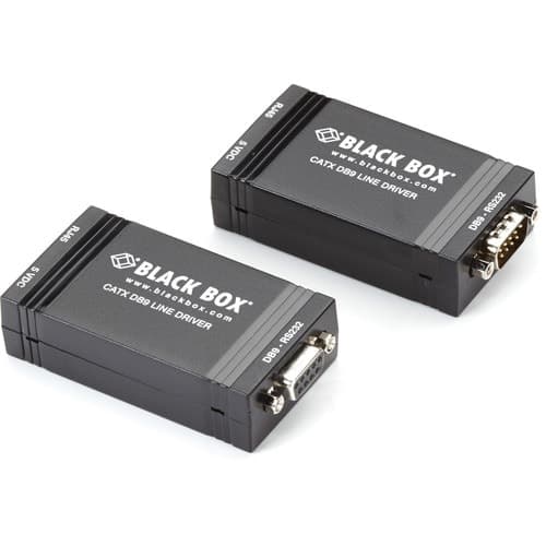 ASYNC RS232 EXTENDER OVER CATX DB9 W/CONTROL SIGNALS TO TB
