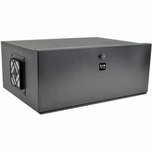 5U RACK DVR SECURITY LOCKBOX ENCLOSURE SERVER CABINET 60LB BLACK