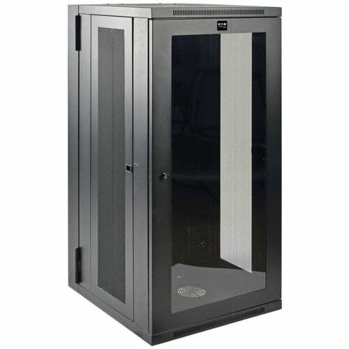 26U WALL MOUNT RACK ENCLOSURE CABINET W HINGED ACRYLIC WINDOW