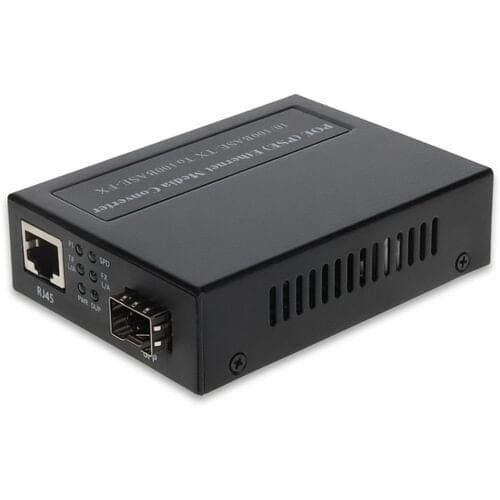 100MBS 1 RJ-45 TO 1 SFP PORT POE MEDIA CONVERTER